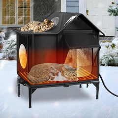 Wn's Day – Maison-chat-exterieur-chauffee: refuge chaud et étanche pour chats en extérieur.