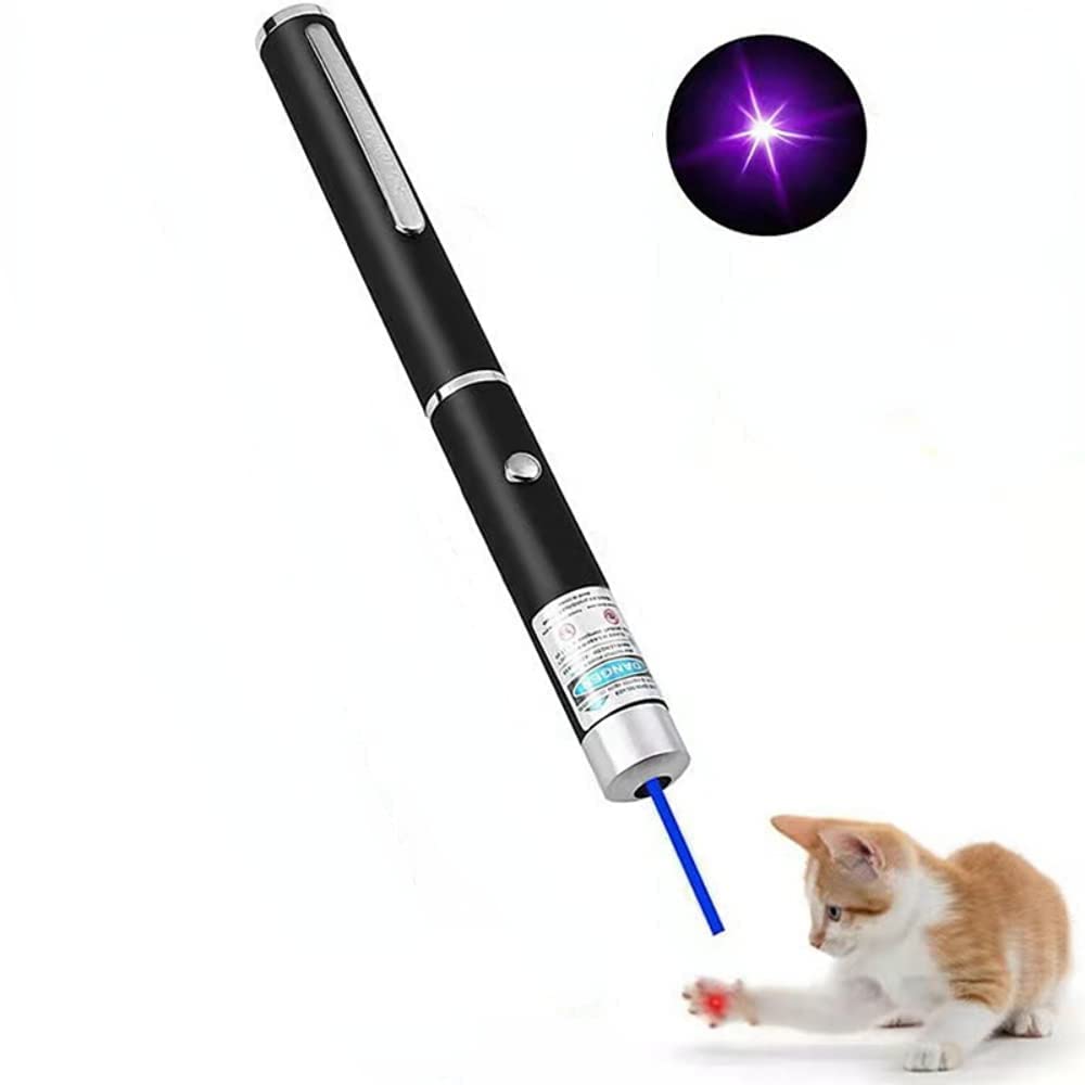 Pointeur laser WNZQK bleu pour chats et chiens, idéal pour l'entraînement ludique.