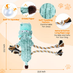 Le jouet wodoca présente corde interne renforcée, idéale pour les chiens mordilleurs et tir à la corde.