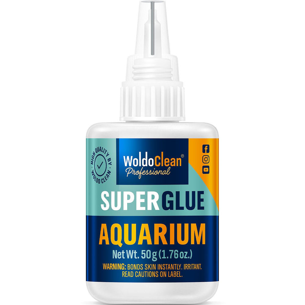 WoldoClean Colle Aquarium 50 g, tube prêt à l’emploi pour fixations rapides.