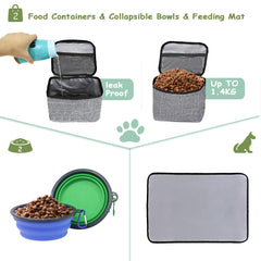 Tapis imperméable WOLT: surface propre et prête pour les repas.