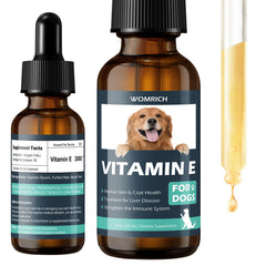 WOMRICH Vitamine E pour chien – flacon 30 ml, soutien peau et pelage