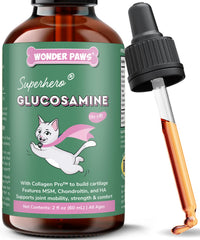 Wonder Paws glucosamine chat – flacon gouttes pratique pour soutenir la mobilité