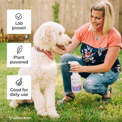 Wondercide Rose, solution 3-en-1 pour animaux et surfaces domestiques.