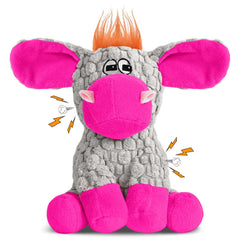 Wonfly âne peluche avec sifflet et papier froissé pour stimuler le jeu du chien