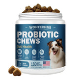 WONTECHMI Probiotiques chien — bouchées douces au goût canard facilitant l administration.