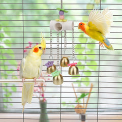Jouet Wontee cloche oiseau dimensions 22x10cm adaptée à la taille moyenne