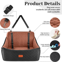 Wooaidagg siège-auto chien 55lbs profil droit offre stabilité pratique