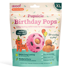 Woof Pupsicle-anniversaire-sucette, plaisir durable pour chien lors d'une fête.