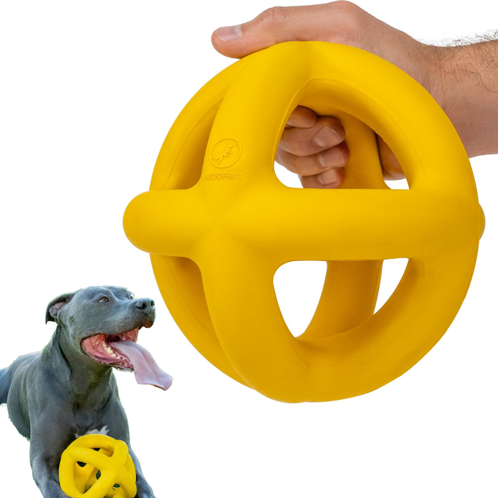 WoofBite balle indestructible géante 8 pouces pour chiens puissants.