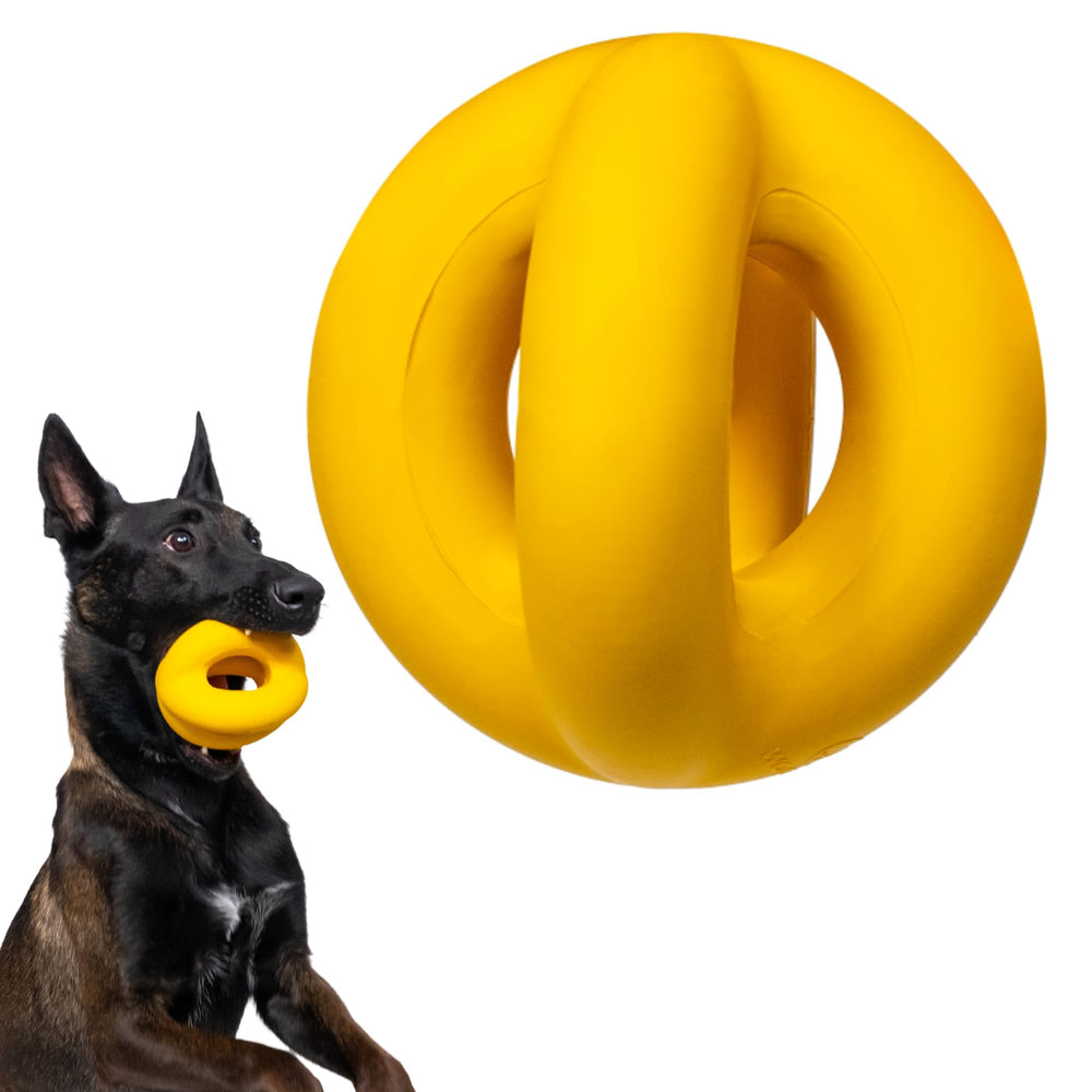 WoofBite balle-indestructible-4-pouces: durabilité pour les mors forts du chien.
