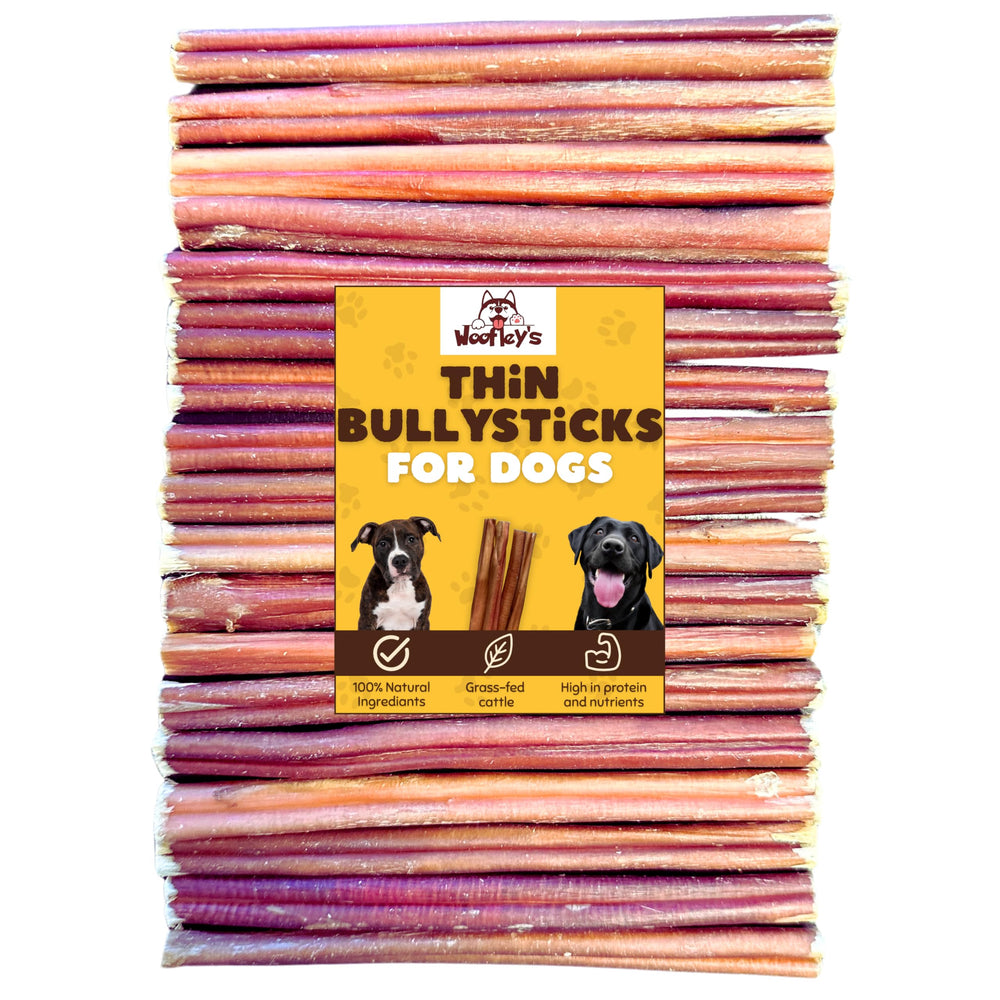 Woofley's bâtonnet de pizzle de bœuf pour petit chien, mâchage durable.