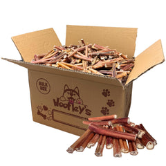 Woofley's Bâtonnets Bully 4-5 pouces, 50 unités, pour mastiquer longtemps.