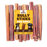 Woofley's Bully Sticks emballage visible, idéal pour occuper votre chien durablement.