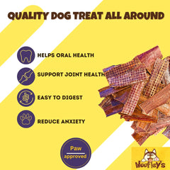 Woofley's Esophagus Jerky chien-mange: moment de mastication sain et divertissant.