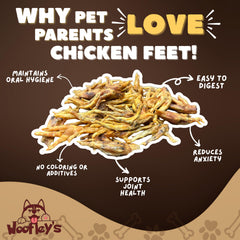 Woofley's Pattes de Poulet fumée lente, saveur barbecue naturelle.