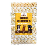 Woofley's tresse de joue de buffle, 6 pouces, stimulation mentale lors de la mastication.