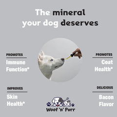 Woof n Purr zinc-chien-poil-brillant favorise un pelage doux et brillant.