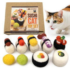 Jouet Woolbuddy Sushi Chat Petit stimulation chasse pour chat d’intérieur