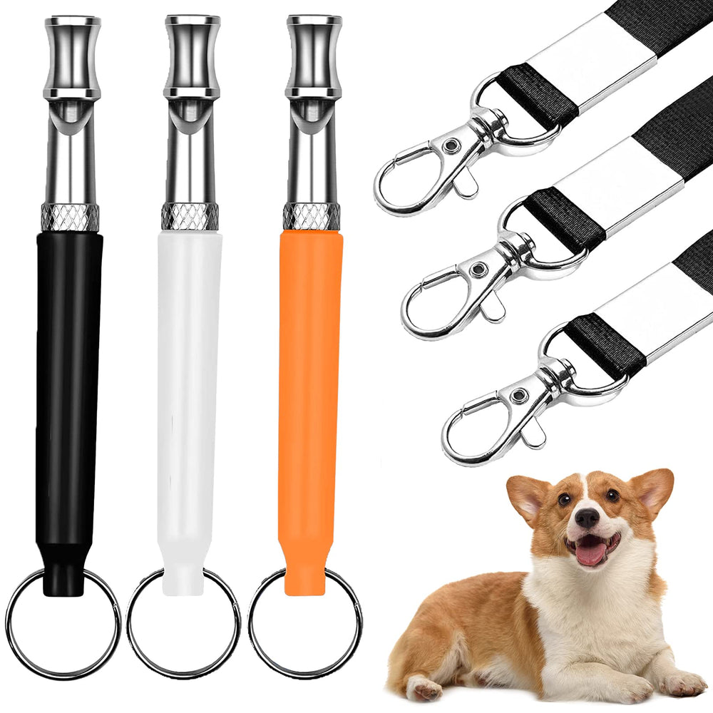 Worutuk sifflets ultrasonores pour chien, ensemble de trois pièces prêt à l'entraînement.