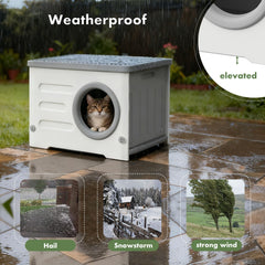 WOWOTOZN - Entrée ronde, refuge sûr pour chats sensibles.