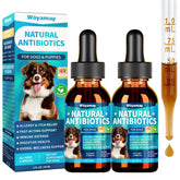 Woyamay antibiotiques chiens, flacon, soutien immunitaire naturel.