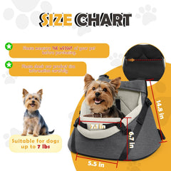 WOYYHO siège-auto petit chien harnais de sécurité intégré pour voyage en toute sécurité.