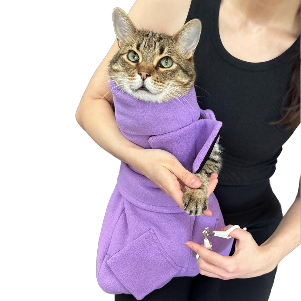 Wrap-chat-calme : vue générale pour apaiser les chats lors des soins.