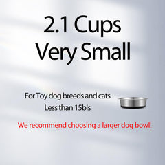 Capacité 88oz pour chiens de grande taille, moins de remplissages.