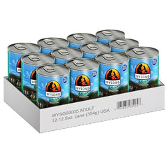 Pâtée Wysong Adult au poulet, texture appétissante pour chien adulte.