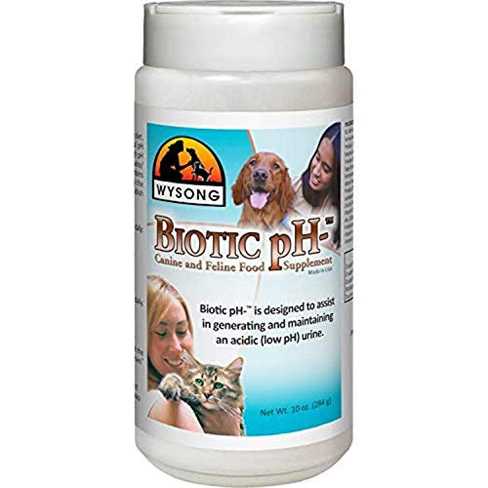 Wysong Biotic pH- flacon et dosage quotidiens soutenant l’urine acide et la prévention potentielle des cristaux