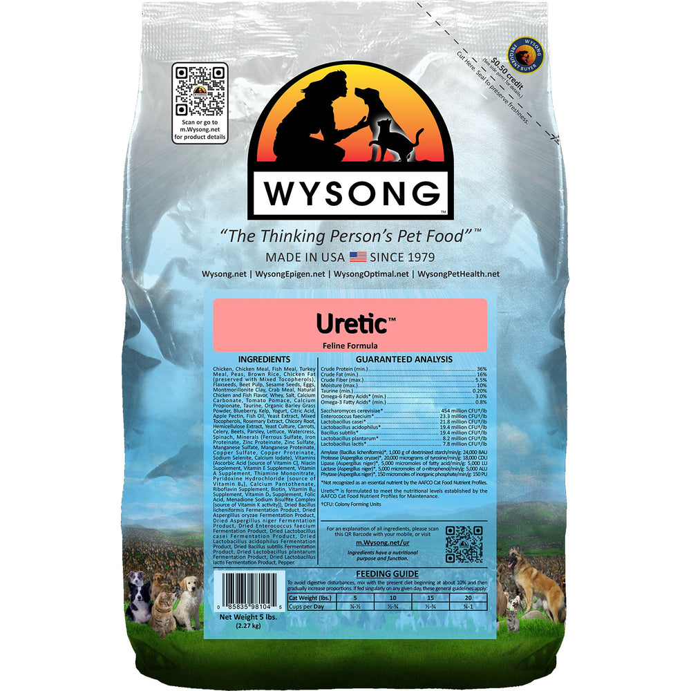 Wysong Uretic – nourriture chat au poulet, 5 livres, riche en protéines.