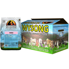 Wysong Vitality pour chat, emballage 5 lb, alimentation adulte riche en protéines.