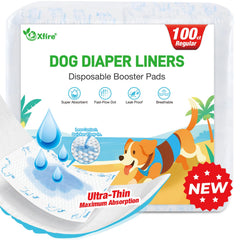 Xfire liner absorbant ultra-mince pour couches chiens régulières, confort discret au quotidien.