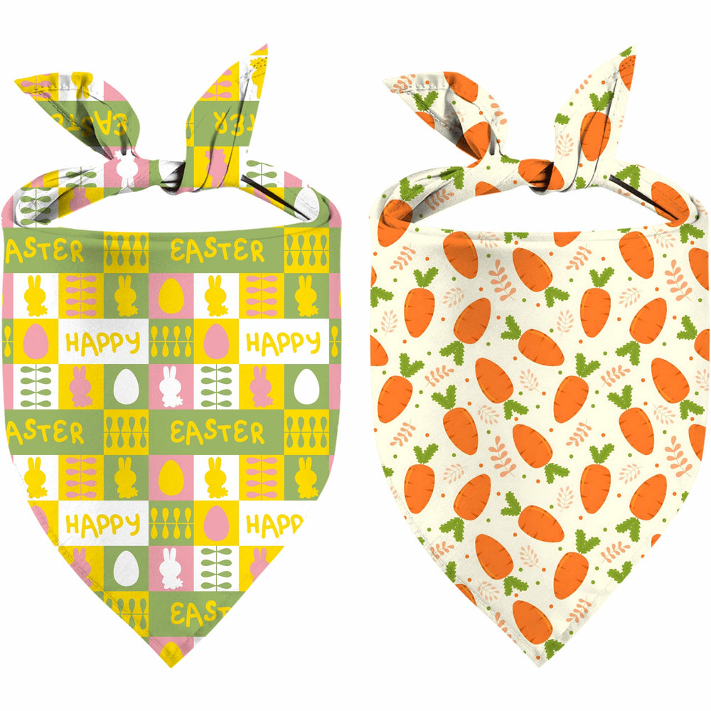 Bandana paques XGXHZYLC pour chien et chat, ensemble festif et facile à porter.