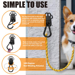 XIAOXINGYUN ancrage-laisse-exterieur durable pour chiens actifs.