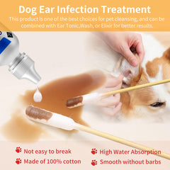 XIAOXINGYUN nettoyage des oreilles de chiens et chats avec coton spécialisé.