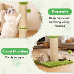 xiaz-grattoir-chat-diametre-tige-4-5-pouces: robustesse et confort pour chats de toutes tailles
