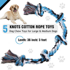 Corde à nœuds XIGOU, trois nœuds, résistance élevée pour chiens agressifs.