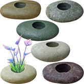 XIOFU Poids pour plantes: petit galet naturel pour ancrage discret.