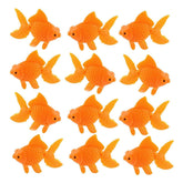 XMHF poisson rouge artificiel orange: décor attrayant pour l’aquarium sans entretien.