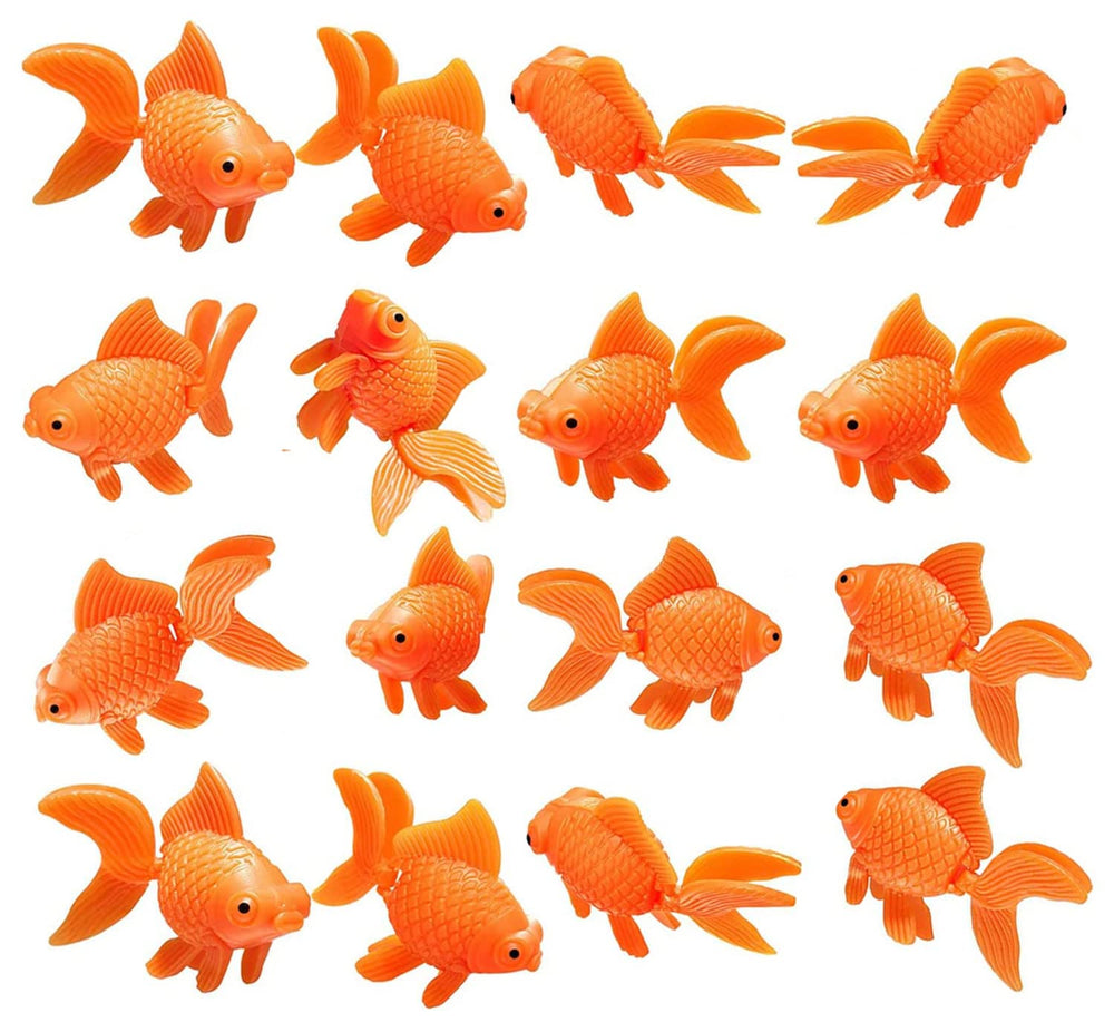 XMHF poissons rouges artificiels orange, décor durable pour votre aquarium.