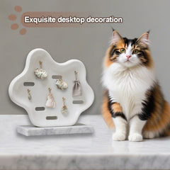 Porte-clés Xoprmey avec poils de chat, accessoire portable.