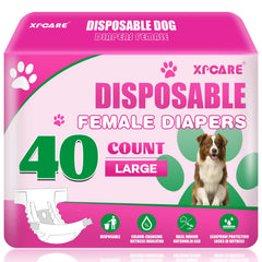 XPCARE couches jetables pour chien femelle, absorption rapide et propreté durable.