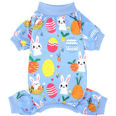 XPUDAC pyjama chien Pâques œufs motif, allure mignonne.