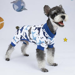 Pyjamas XPUDAC pour chien, motif mignon, tenue charmante pour les câlins.