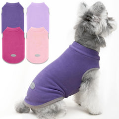 XPUDAC veste polaire noire pour chien, chaleur douce et sécurité nocturne
