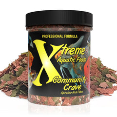 Flocons Xtreme Community Crave – krill et spiruline pour couleurs vivantes des poissons