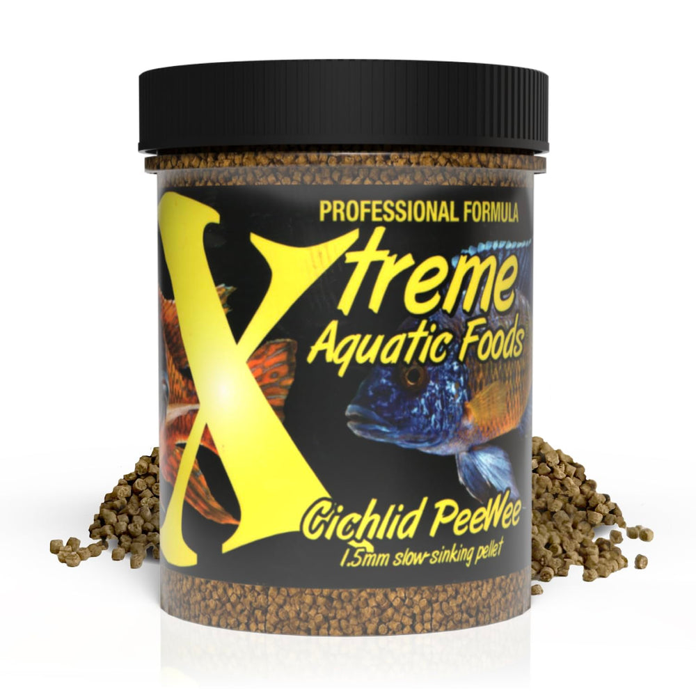 Xtreme Cichlid PeeWee Pellets, alimentation lente encourageant la prise naturelle pour les cichlidés
