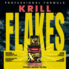 Xtreme Krill Flakes flocons croustillants pour une digestion plus facile.